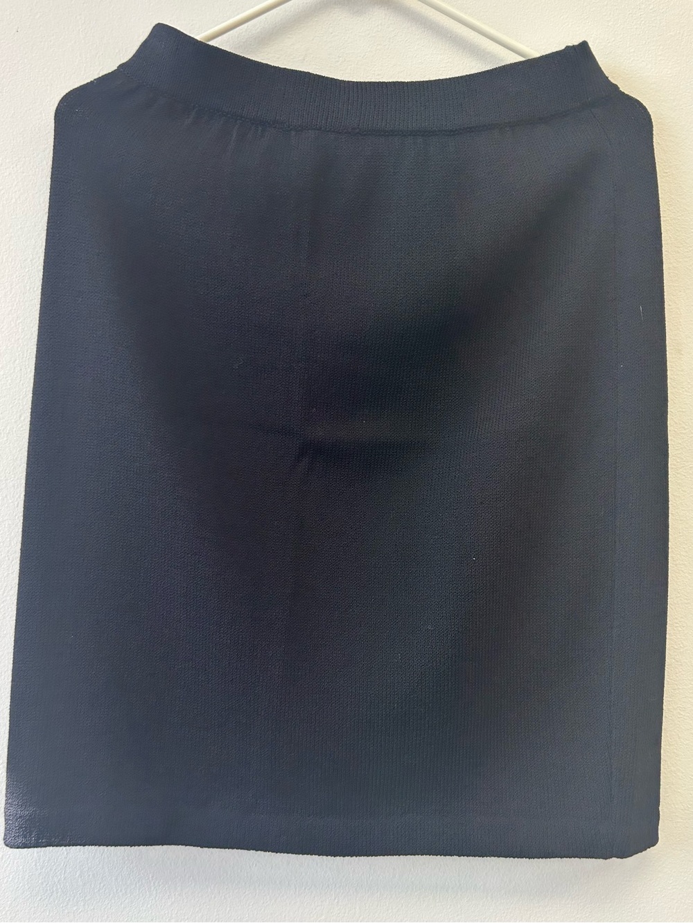 St. John Black Knit Mini Skirt